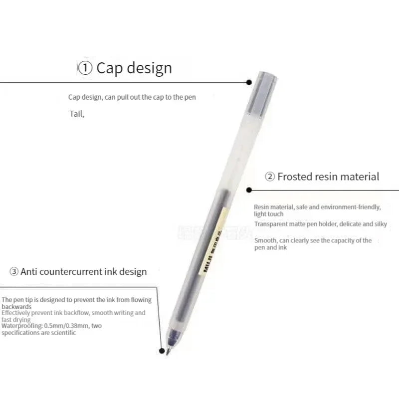 TopQuality Gel PenSet 6 Or 8 Pcs Office School Japan