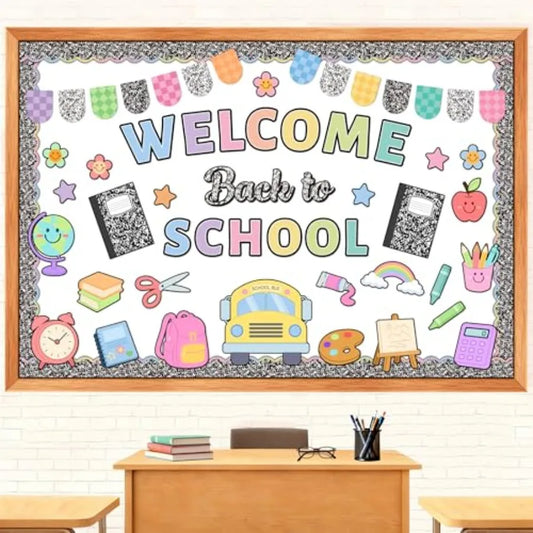 Welcome Back to School Bulletin Board Set for Classroom Decor