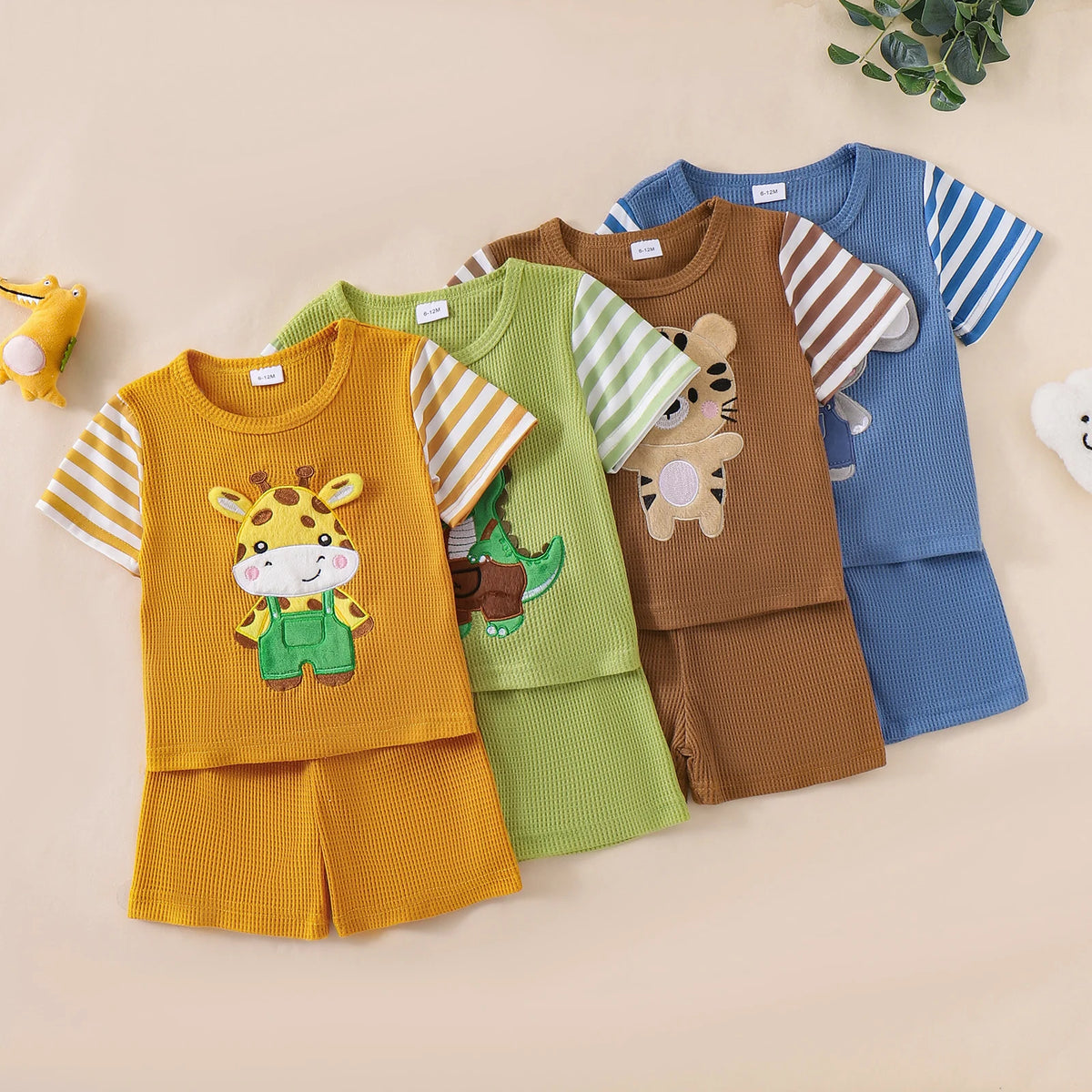 2026 New Children's Sets 2Pcs Baby Girl Summer Outfits Sleeveless Tie Strap Plaid Print Tops + Ruffle Shorts Set Toddler Clothes