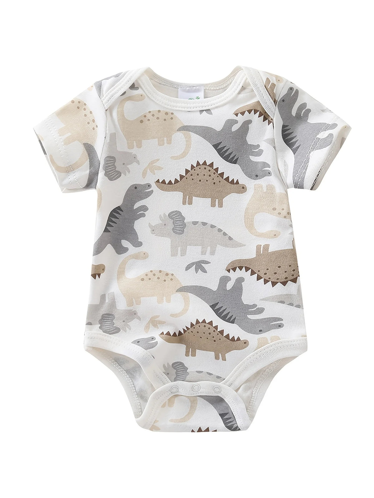 Newborn Baby Boy Cotton Bodysuits And Dinosaur Cartoon Rompers Set