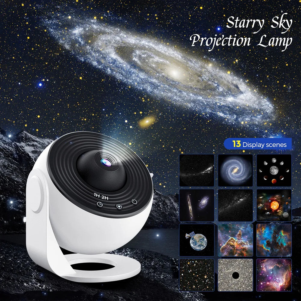 Aiopp Galaxy Projector For Bedroom With HD Star Projection And 13 Film Discs