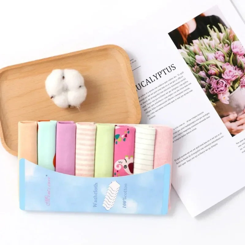 Cotton Newborn Baby Towels Set Washcloths For Nursing And Saliva