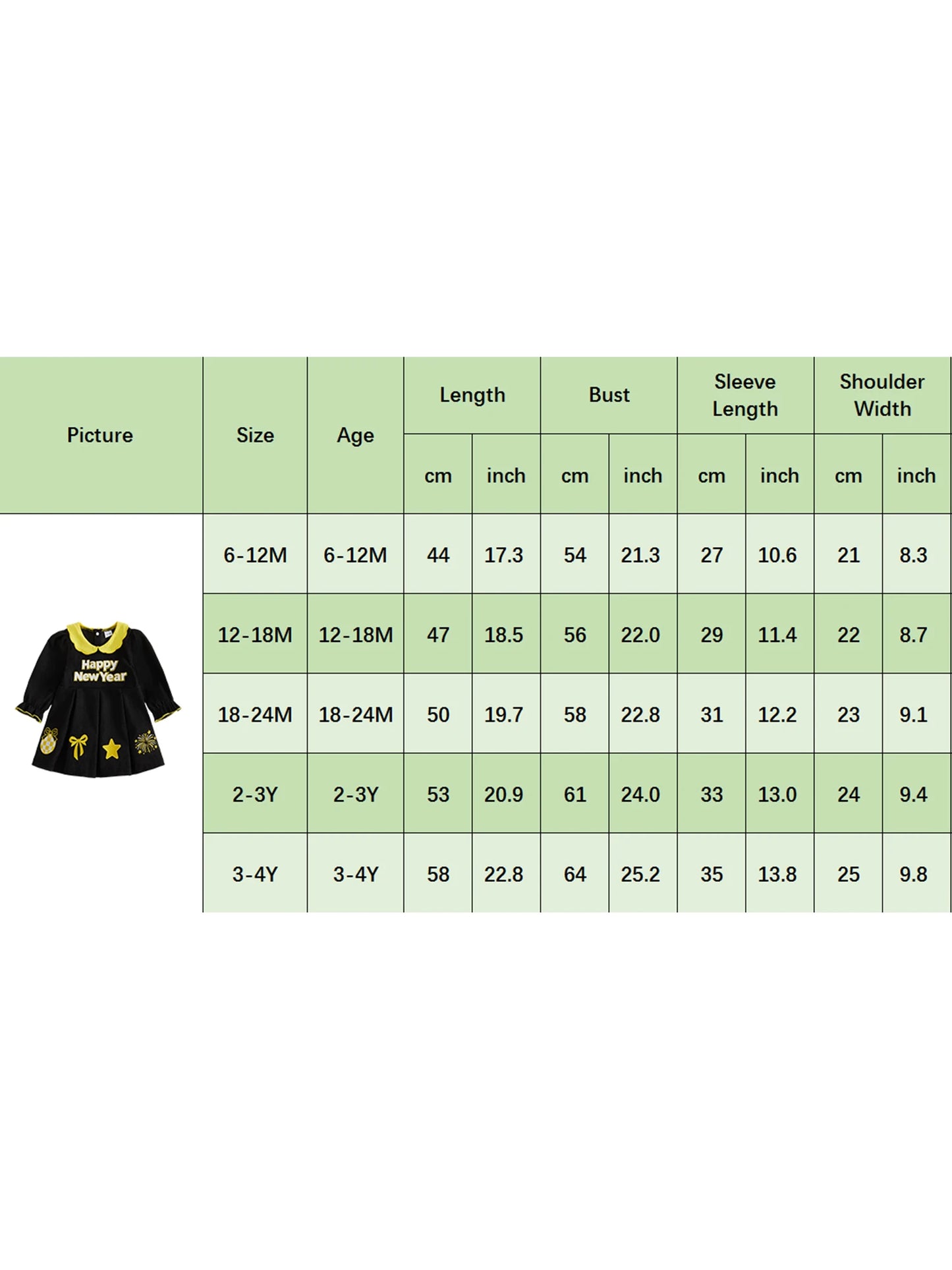 Girls Long Sleeve V Neck Dress With Letter Embroidery Pockets