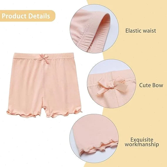 Girls Dance Shorts For Play Safety Pants Under Dress Skirt