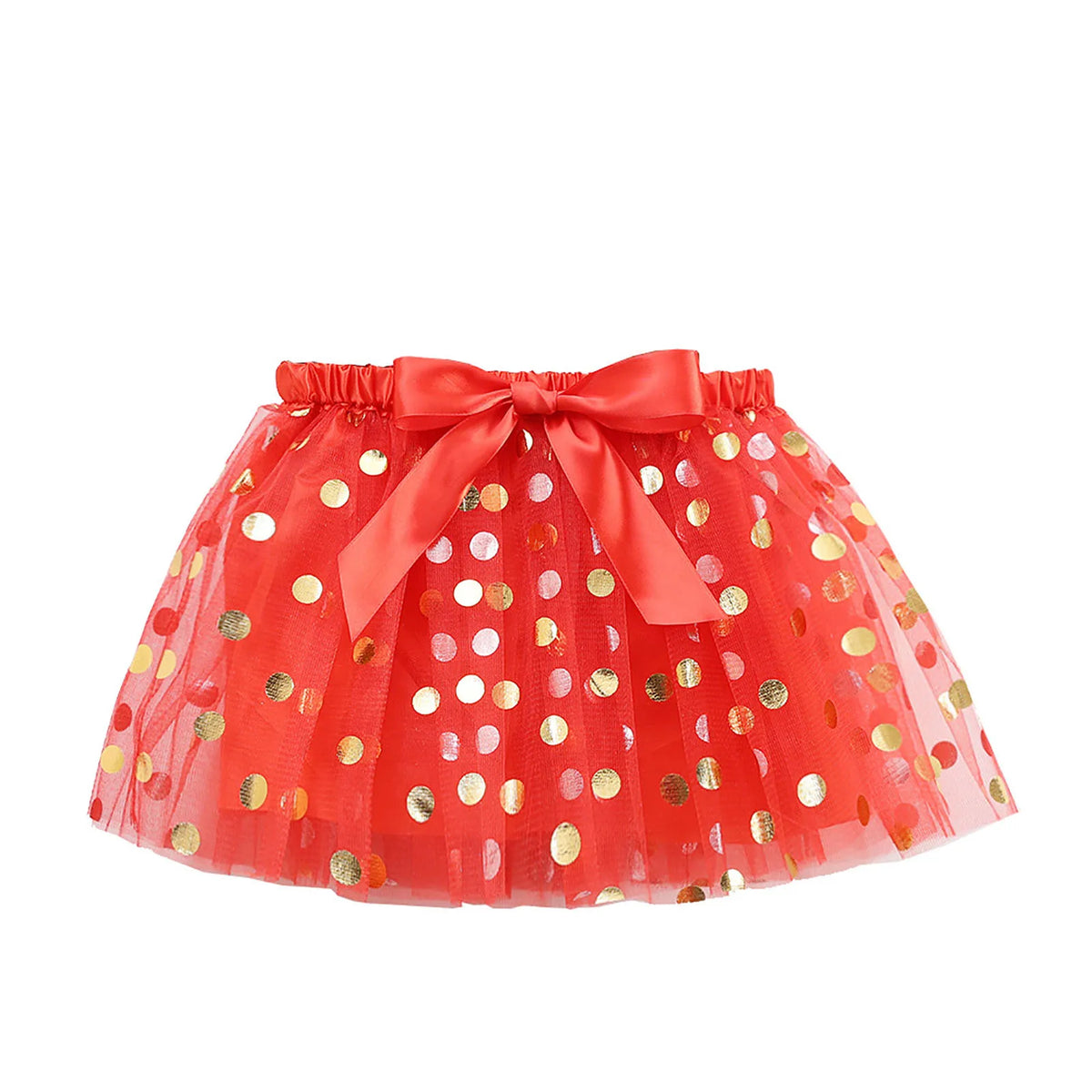 Baby Clothes Winter Girl Girls Skirt Polka Dot Mesh Skirt Holiday Party Dance Performance Skirt Ballet Tutu Girls Swing Dress 16