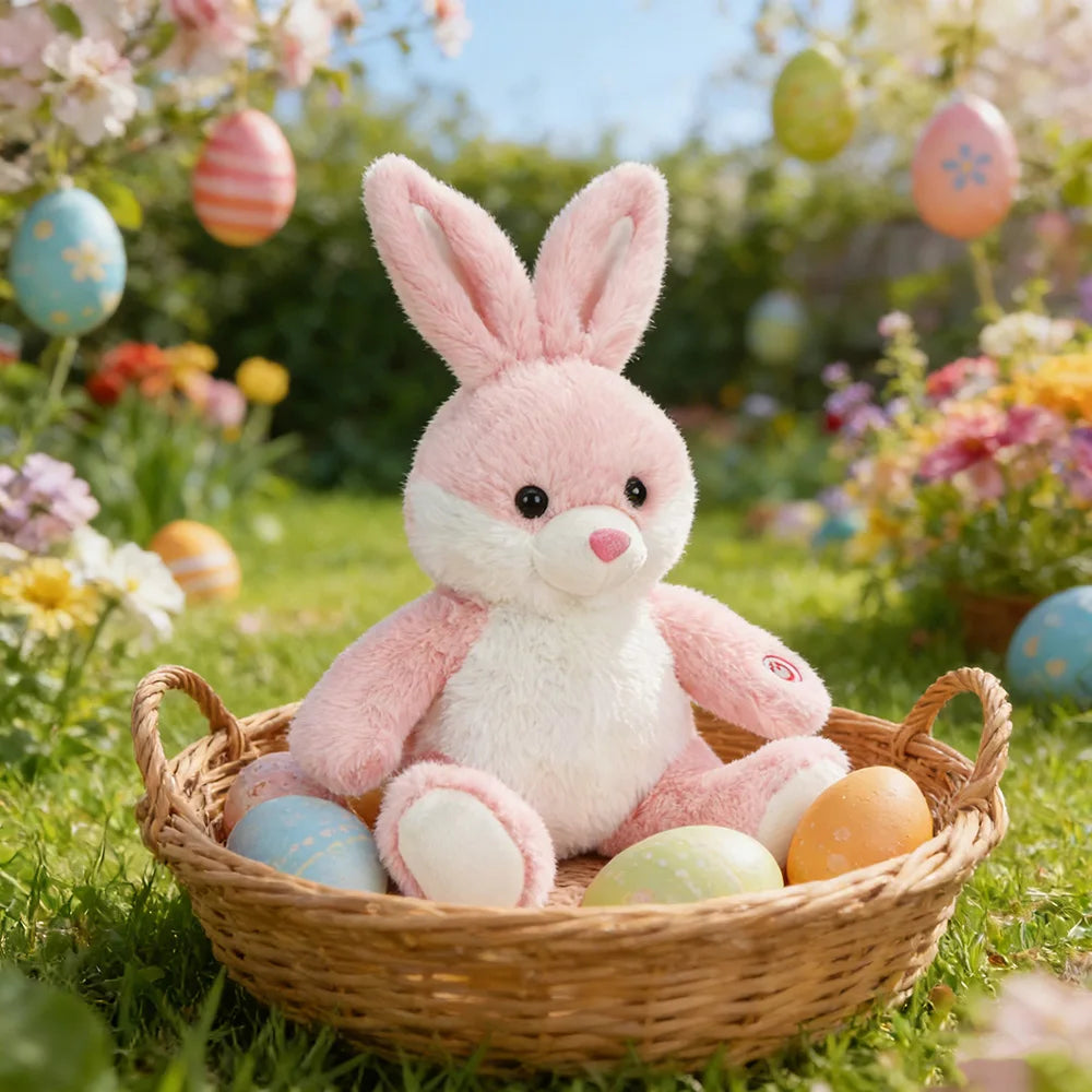 30cm Light up Rabbit Stuffed Animal Plush Toy Glowing Bunny Gift for Girls Boys Kids