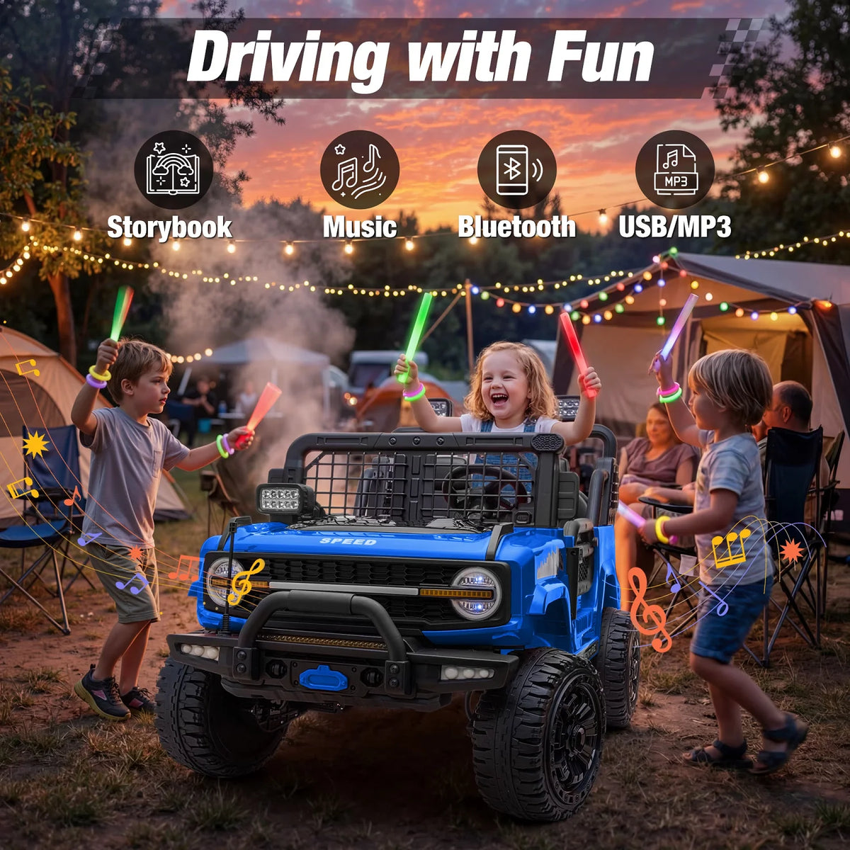 JoyRacer 24V Remote Control Two Seater Electric Ride On Truck
