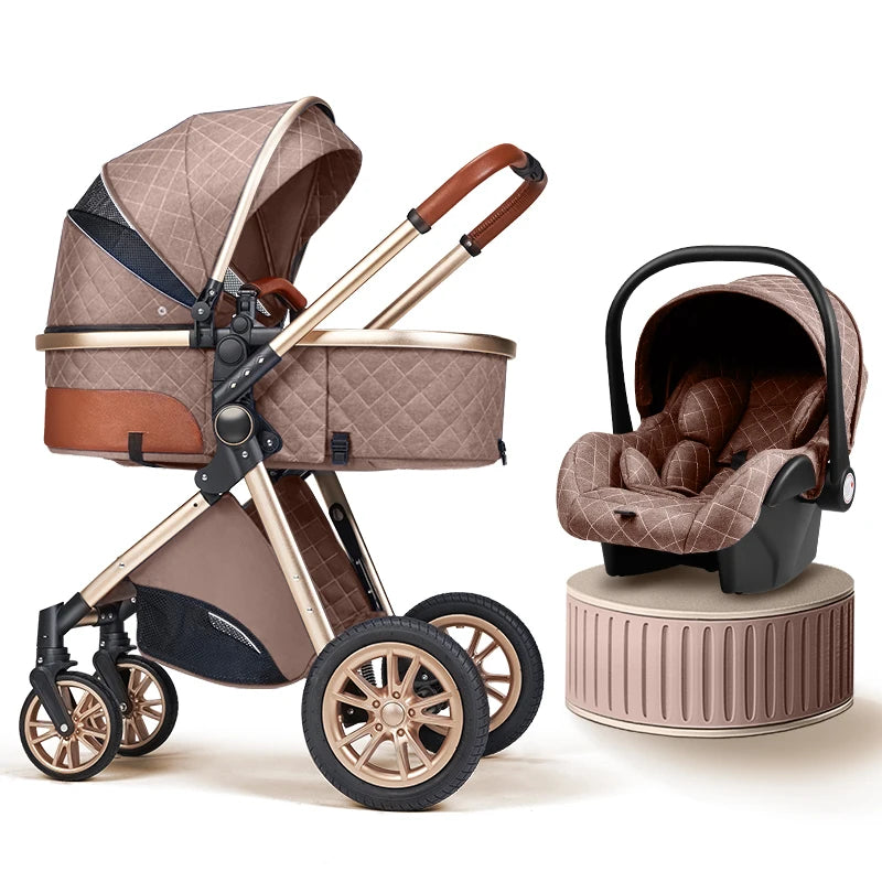 B.Childhood 3 In 1 High Landscape Portable Baby Stroller