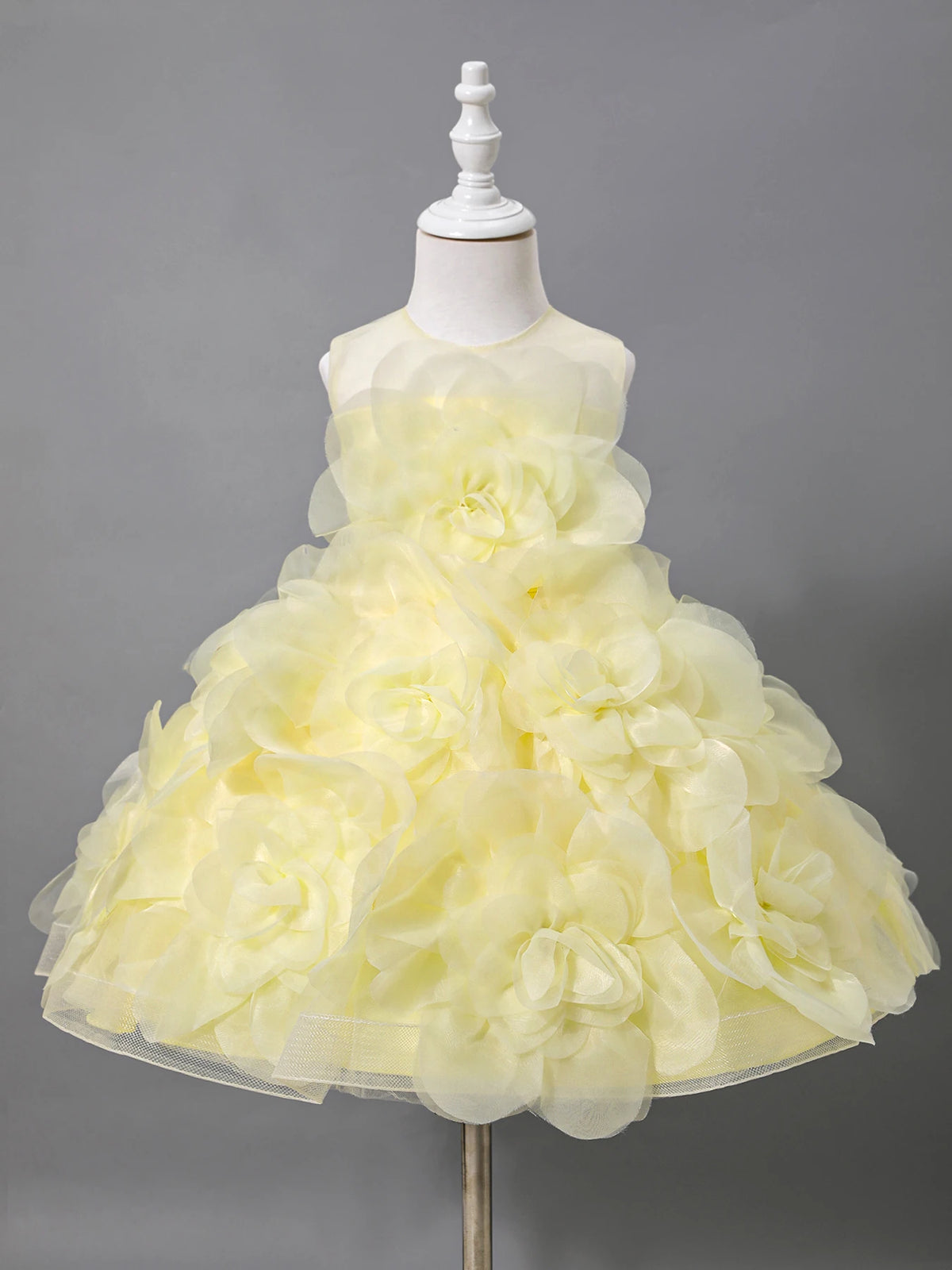 Girls Princess Dress Luxury Elegant Sleeveless Party Evening Gown