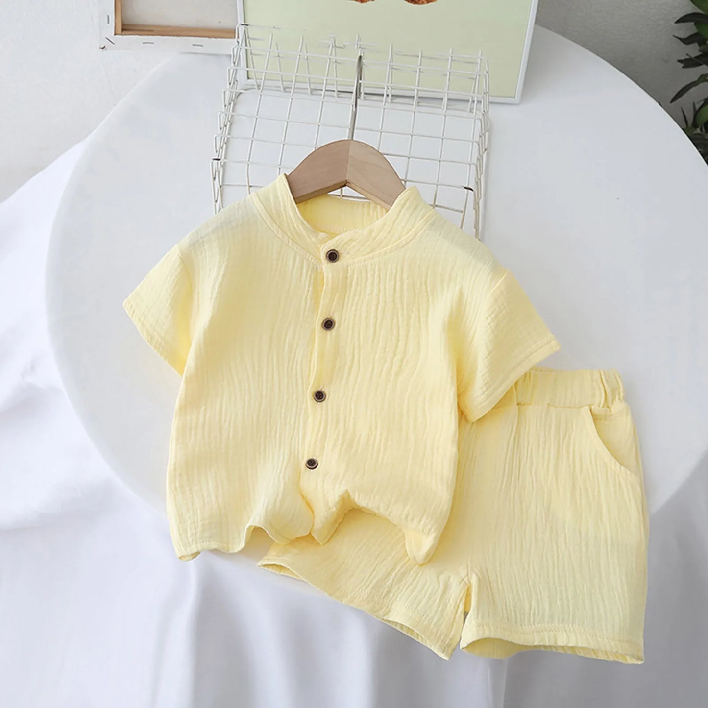 ZOMAXIUJEE Kids Summer Set Outfit For Boys And Girls 4 To 6Y Polyester