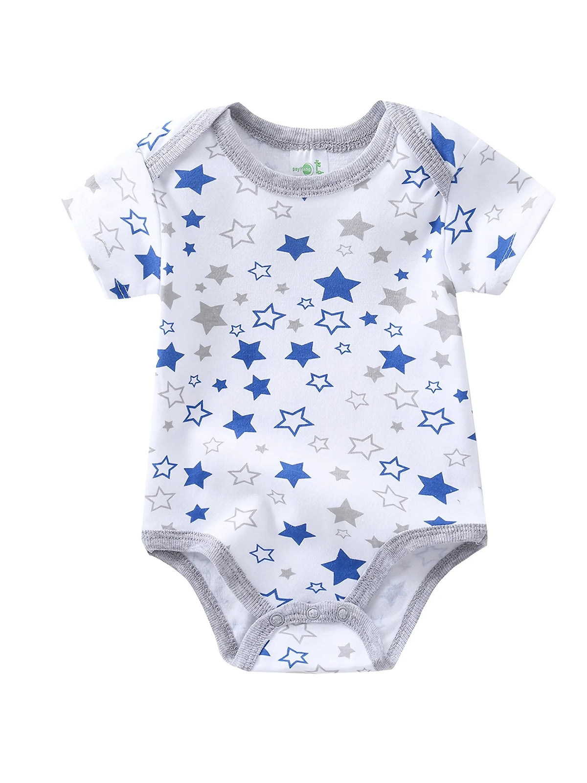Baby Boy Triangle Rompers 5 Pack With Sailboat Pattern Onesies
