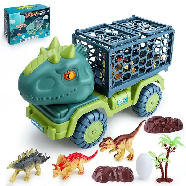 Dinosaur Inertia Transport Toy Car For Kids Play Set