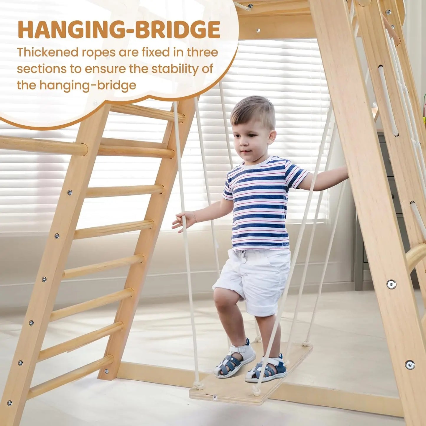 Indoor Jungle Gym Playground For Kids And Toddlers With Slide