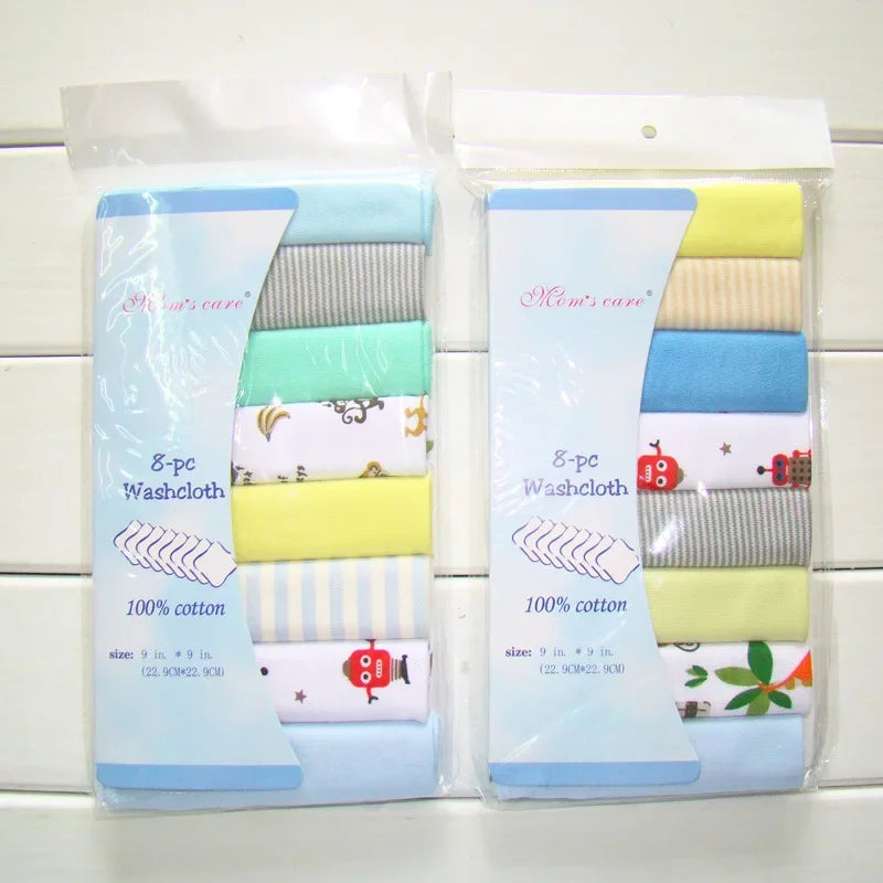 Cotton Newborn Baby Towels Set Washcloths For Nursing And Saliva