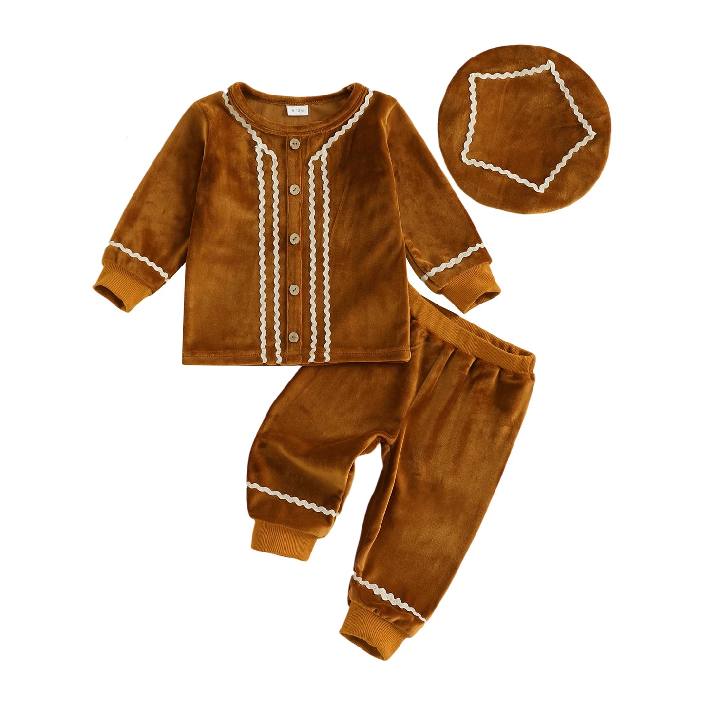 Toddler Christmas Outfit Set Santa Costume With Hat Baby Boy