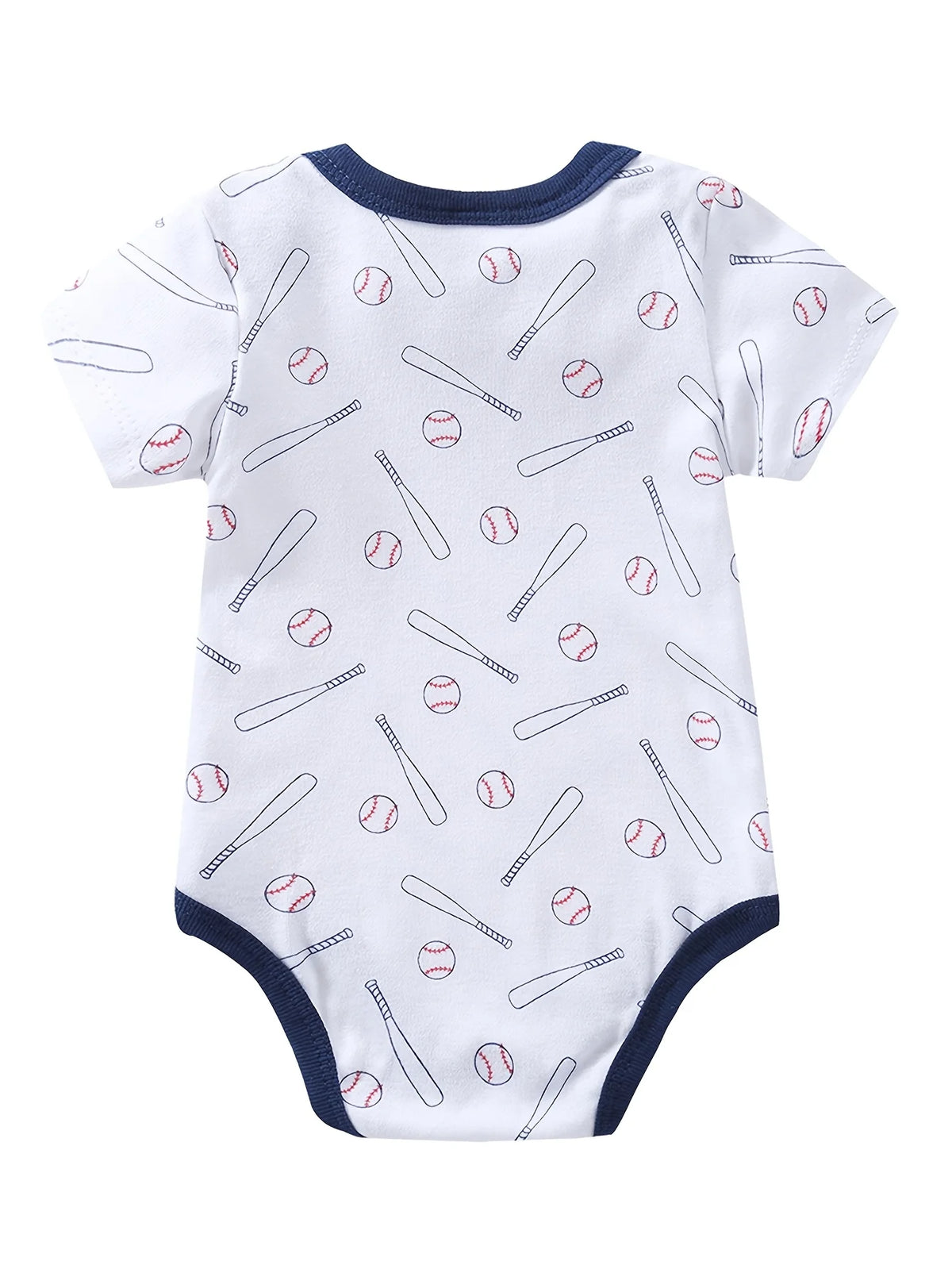 Baby Boy Breathable Cotton Short Sleeve Rompers Bodysuits Set