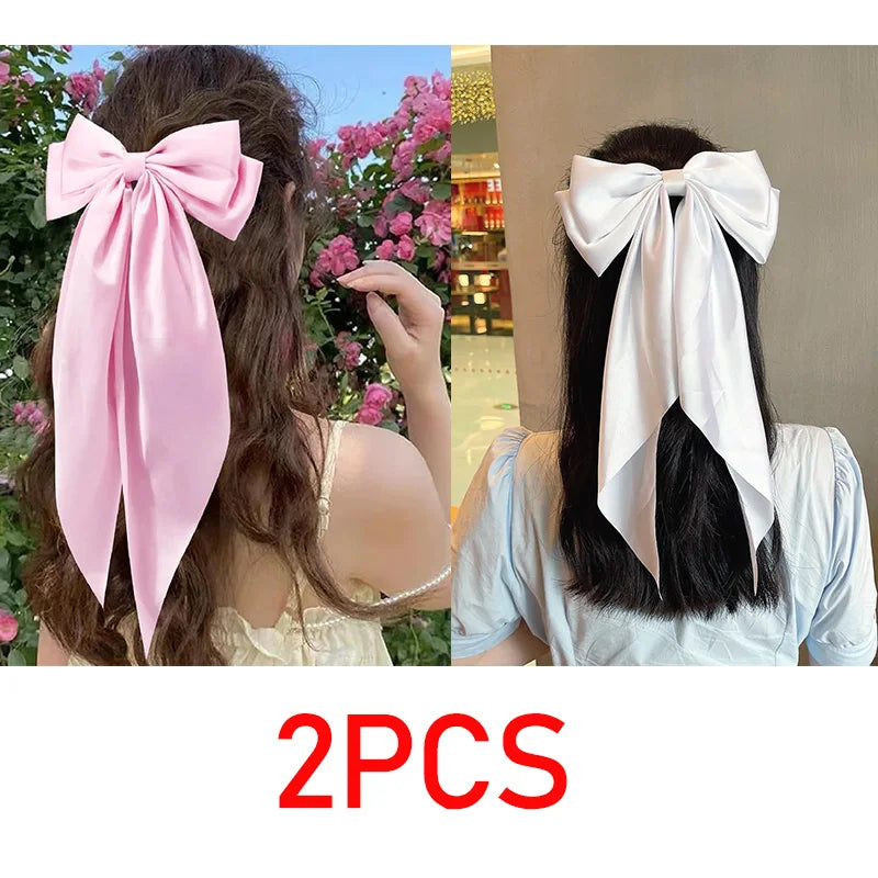 New Bows Hair Clips Bow Barrette Headband for Girl Bow Ribbon Hair Clip JZ094