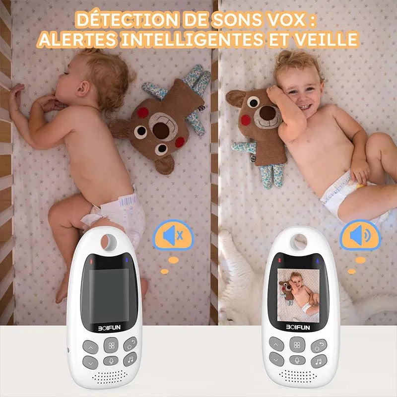 BOIFUN Baby Monitor With Camera 720p Video And Temperature Monitoring