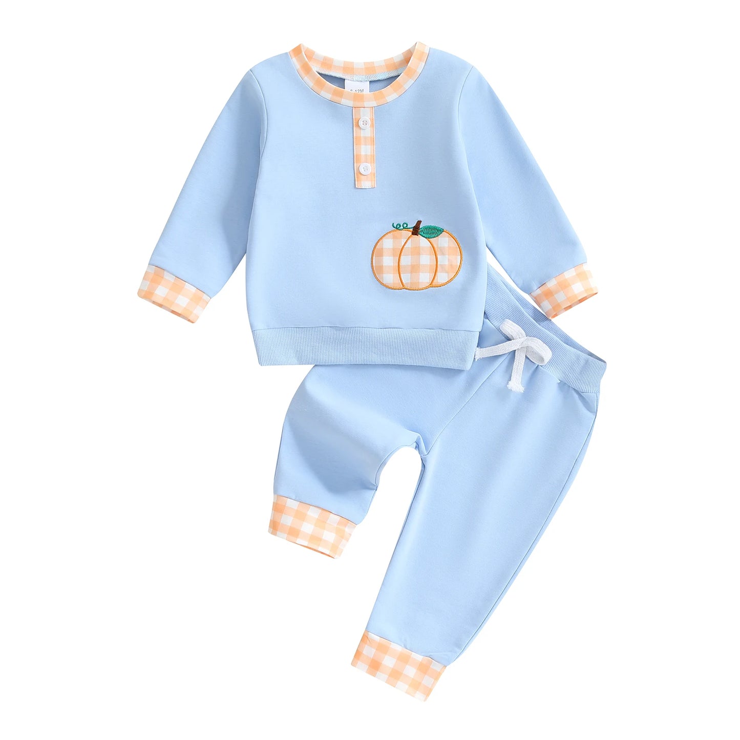 Baby Boys Halloween Ghost Print Hoodie And Pants 2Piece Set