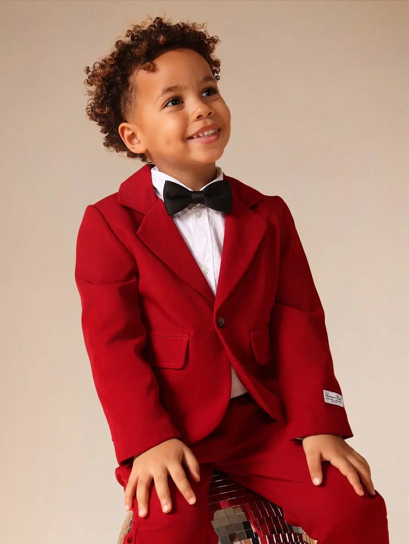 Boys Formal Suit Set With Single Button Blazer And Pants