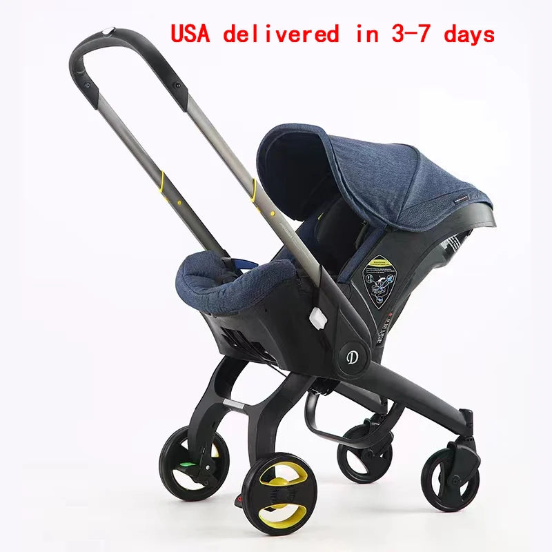 Premium Foldable Three In One Baby Stroller With Car Seat