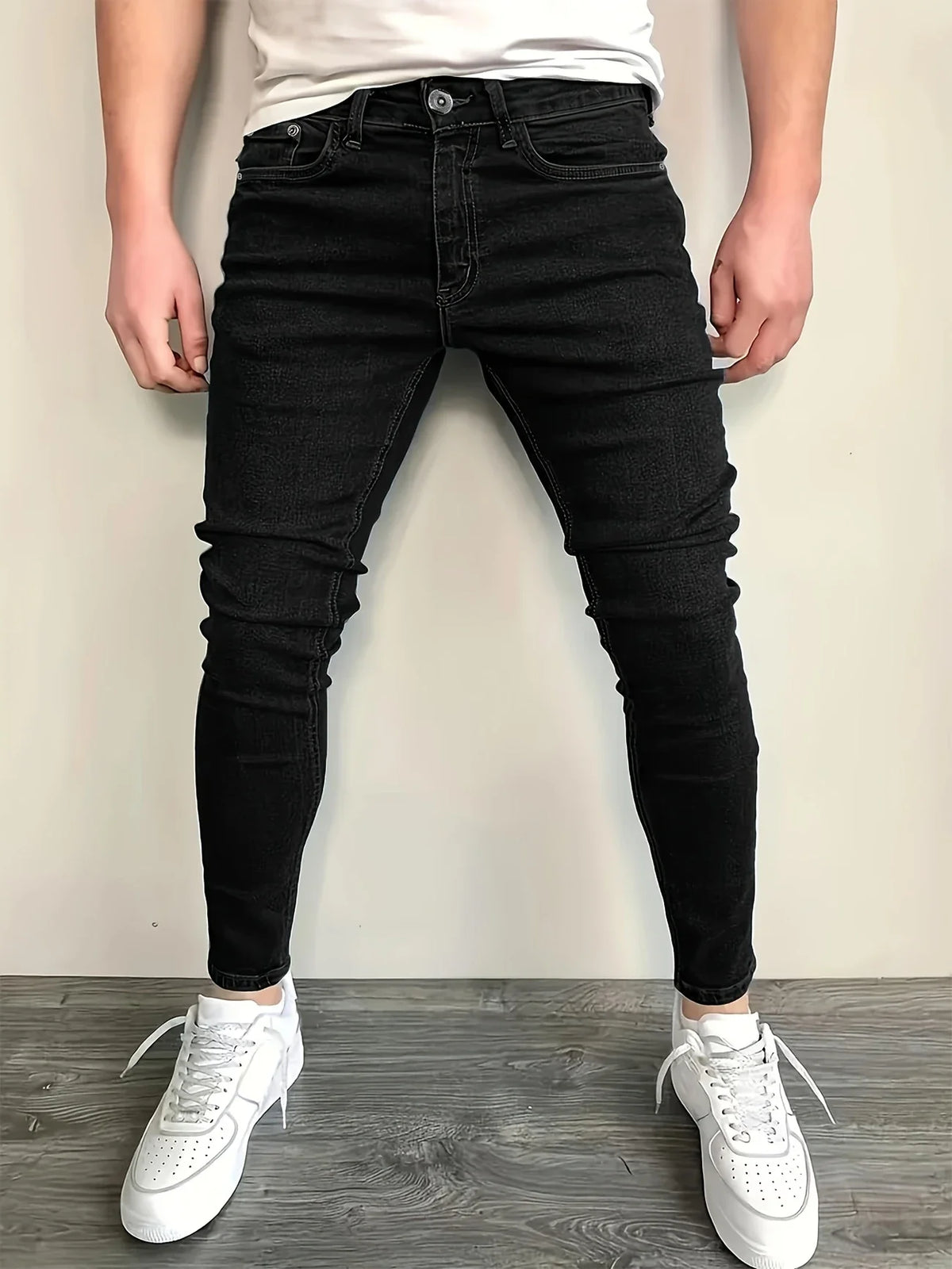 Men's Retro Fashion Jeans Classic Straight Leg Casual Comfortable Fit Men's Clothing