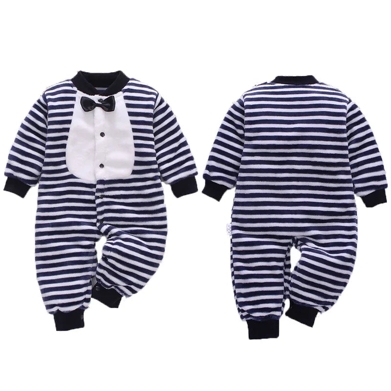 Childdkivy Infant Romper Jumpsuit Soft Flannel Baby Clothes